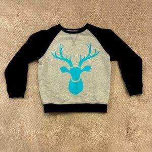 PEEK Christmas/Holiday Deer Sweatshirt. Size 6-7. Great condition!